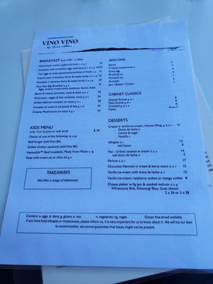 Menu photo 2 Vino Vino Auckland, AUK