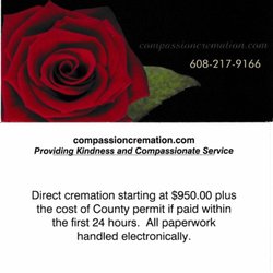 Compassion Cremation Service - Cremation starting at 950.00