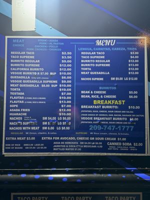 Menu photo 2 Taco Licioso Woodbridge, CA