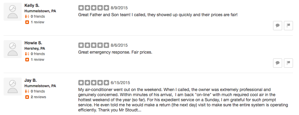 Slide of Stoudt Plumbing Heating & Air Conditioning