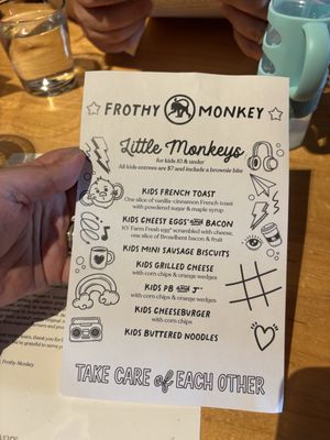 Menu photo 4 Frothy Monkey Birmingham, AL