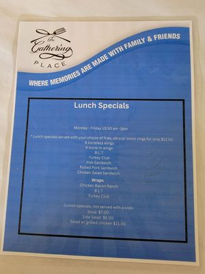 Menu photo 1 The Gathering Place Foley, AL Menu photo 1 The Gathering Place Foley, AL