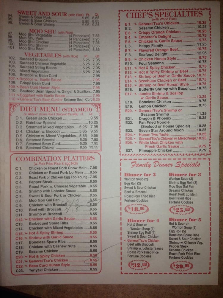 EMPEROR WOK Updated August 2024 18 Reviews 555 Shrewsbury Ave