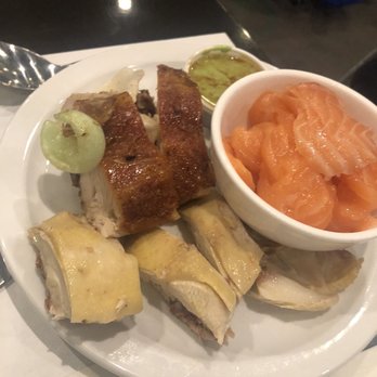 Buffet Yangtze - Sashimi, poached ginger chicken , crispy chicken - Buffets Near Me - Calgary, Alberta Buffet Yangtze - Sashimi, poached ginger chicken , crispy chicken - Buffets Near Me - Calgary, Alberta