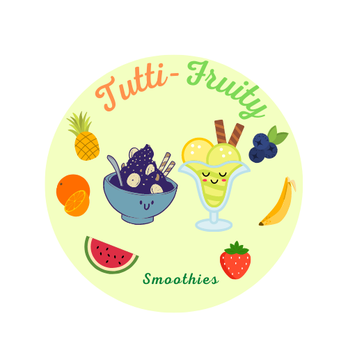 Tutti-Fruity Smoothies - a bowl of fruit and a bowl of ice cream - Juice Bars & Smoothies Near Me - Fishkill, New York