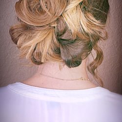Zane Edward Salon - Messy bun done by Nicole & Brandon Zane @ Zane Edward Salon!