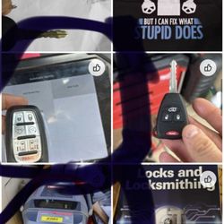 Locksmith Open Now - using OUR photos to advertise fake services. *holding a Chrysler Pacifica smart key