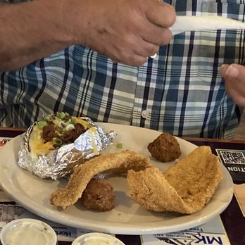 Buffalo Joes - Catfish & baked potato - American Near Me - Pawhuska, Oklahoma Buffalo Joes - Catfish & baked potato - American Near Me - Pawhuska, Oklahoma