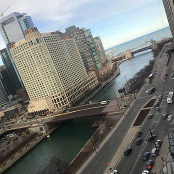 Hyatt Regency Chicago - view from our hotel river view during the day, room 1522 - Hotels Near Me - Chicago, Illinois