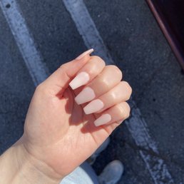 My acrylic dip powdered nails