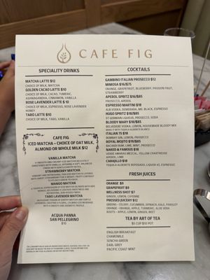 Menu photo 1 Café Fig Los Angeles, CA