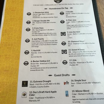 Hunter Mountain Brewery - Beer menu - Breweries Near Me - Hunter, New York Hunter Mountain Brewery - Beer menu - Breweries Near Me - Hunter, New York