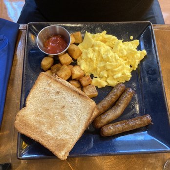 Elevation Restaurant & Lounge - All American Breakfast w/ Sausage Biscuit - Bars Near Me - Seattle, Washington