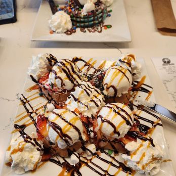 Manny's Sweet Treats - Waffle sampler and wolverine pancakes - Waffles Near Me - Mineola, New York Manny's Sweet Treats - Waffle sampler and wolverine pancakes - Waffles Near Me - Mineola, New York