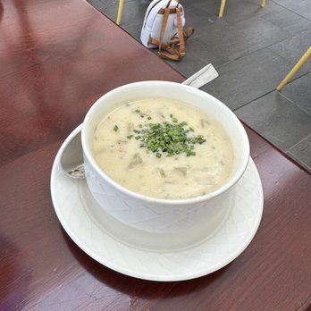 Schooners Monterey - Cup of Coastal Clam Chowder - Seafood Near Me - Monterey, California Schooners Monterey - Cup of Coastal Clam Chowder - Seafood Near Me - Monterey, California