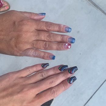 Classic Nails & Spa - colored abstract nails by Sing & fourth of july nails by T!! - Nail Salons Near Me - Peoria, Arizona Classic Nails & Spa - colored abstract nails by Sing & fourth of july nails by T!! - Nail Salons Near Me - Peoria, Arizona