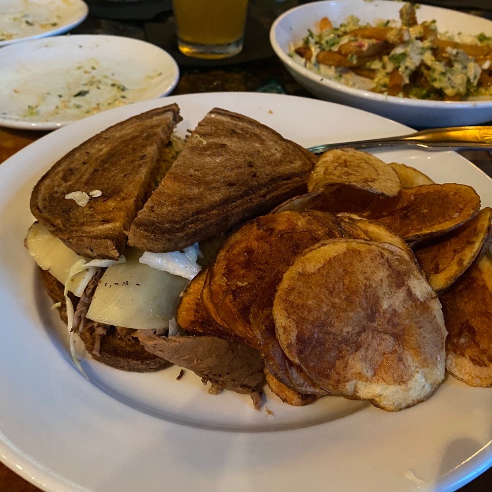 55 South - Franklin - Sliced brisket Reuben on Rye - Southern Near Me - Franklin, Tennessee 55 South - Franklin - Sliced brisket Reuben on Rye - Southern Near Me - Franklin, Tennessee