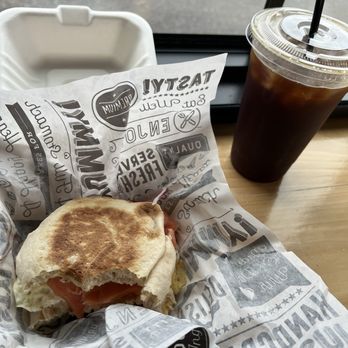 LIFE Cafe - Lox Sandwich With Egg Whites & Lrg Iced Americano - Coffee & Tea Near Me - Pawtucket, Rhode Island