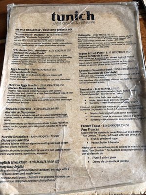 Menu photo 3 Potheads Beach Road Tulum, ROO