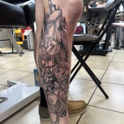 Excalibur Tattoo - The leg tattoo form jacy
