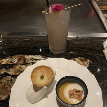 Maison Kasai - Truffle Parsnip Pani Puri, Pumkin Miso soup, Lady Yakuza - French Near Me - Los Angeles, California Maison Kasai - Truffle Parsnip Pani Puri, Pumkin Miso soup, Lady Yakuza - French Near Me - Los Angeles, California