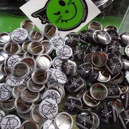 Oh, my buttons! You can make custom buttons with your band logos and pictures!  They're an awesome deal!