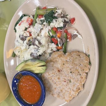 Snooze, an A.M. Eatery - Egg White Scramble* Chicken Sausage Patty - Breakfast & Brunch Near Me - Phoenix, Arizona Snooze, an A.M. Eatery - Egg White Scramble* Chicken Sausage Patty - Breakfast & Brunch Near Me - Phoenix, Arizona