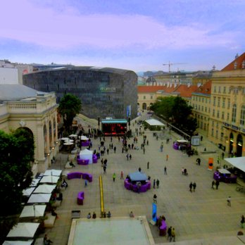 Leopold Museum - View of the Museums Quartier from the Leopold - Museums Near Me - Vienna, 9