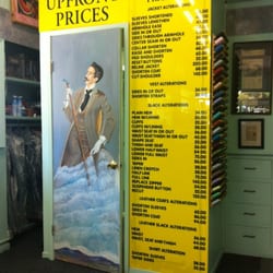 Julian's Tailor Shop - Price list