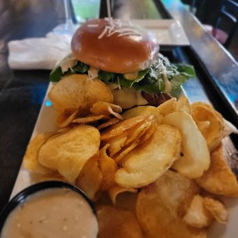 Ye Olde Mill Street Pub - Chicken cutlet sandwich frankie's way (double cutlet)with provolone, romaine, and caeser salad dressing) - American Near Me - Mays Landing, New Jersey Ye Olde Mill Street Pub - Chicken cutlet sandwich frankie's way (double cutlet)with provolone, romaine, and caeser salad dressing) - American Near Me - Mays Landing, New Jersey