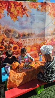 Halloween and Thanksgiving 2025 - children were excited curving pumpkins Halloween and Thanksgiving 2025 - children were excited curving pumpkins