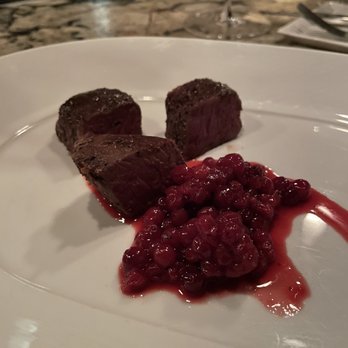 Somm's Kitchen - Venison with currents and orange - Tapas/Small Plates Near Me - Paso Robles, California