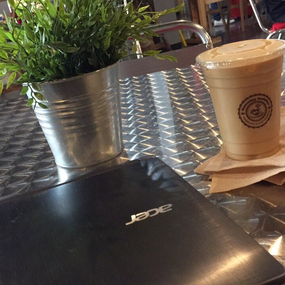 Roasting Buddies - Iced caramel latte on board :) - Coffee & Tea Near Me - Pembroke Pines, Florida