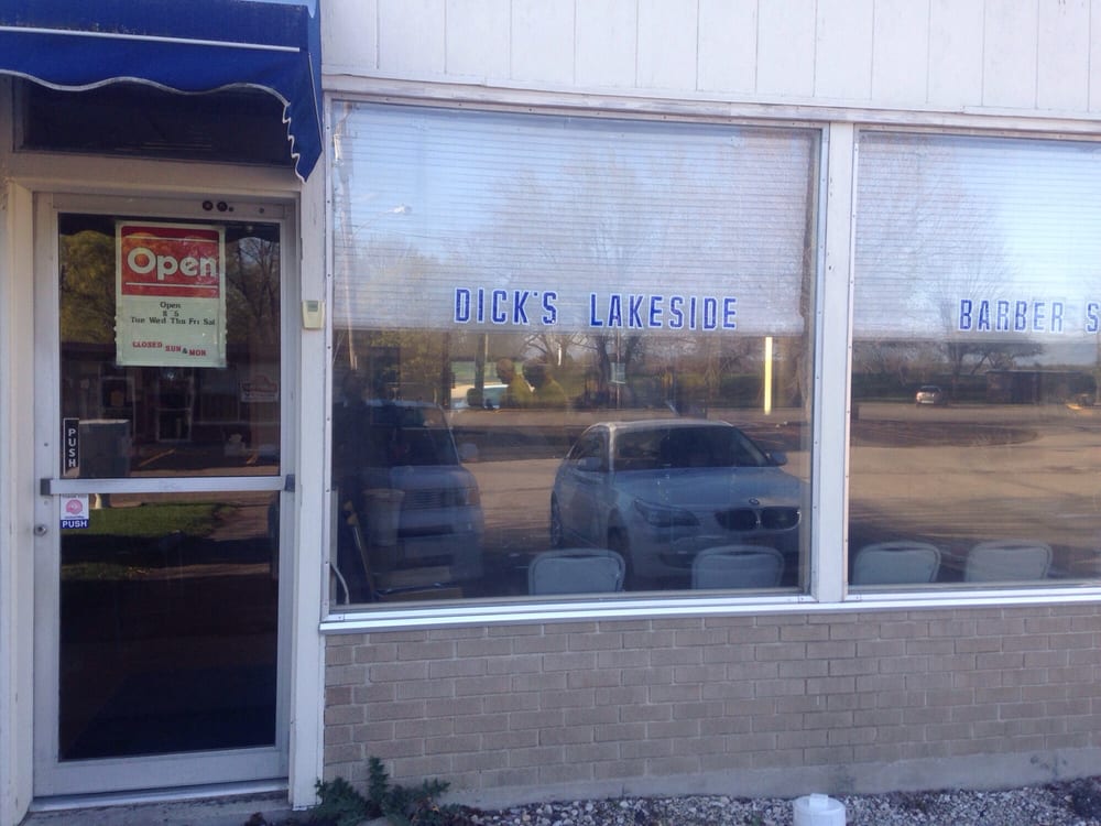 Dick's Lakeside Barber Shop Logo