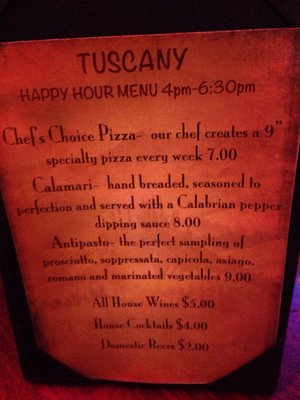 Menu photo 8 Tuscany Bistro Bar & Grill Kenosha, WI