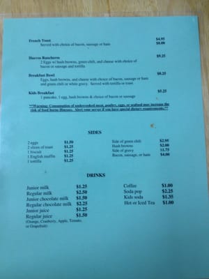 Menu photo 3 Cool Water Grille Craig, CO