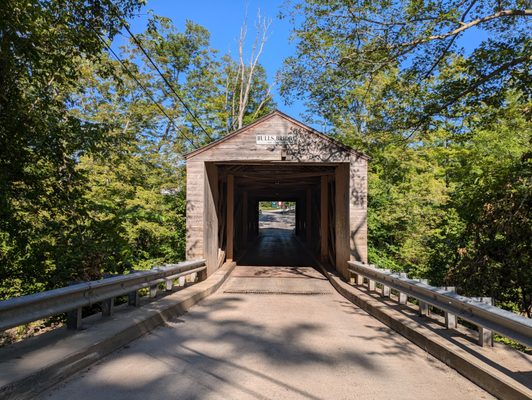 Historic Bulls Covered Bridge by null
