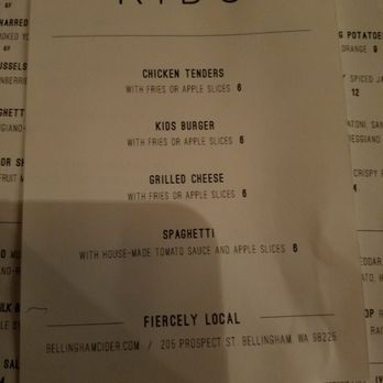 Bellingham Cider - Kids menu - Cideries Near Me - Bellingham, Washington Bellingham Cider - Kids menu - Cideries Near Me - Bellingham, Washington