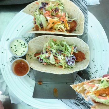 El Patio - Fish tacos. Too yummy, forgot to take picture before we started. - Bars Near Me - Ponce, Puerto Rico