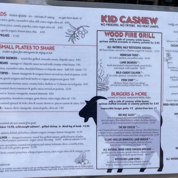 Kid Cashew - Menu - Mediterranean Near Me - Charlotte, North Carolina Kid Cashew - Menu - Mediterranean Near Me - Charlotte, North Carolina