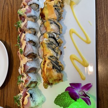 Youkoso Sushi - V.I.P Roll (left) and Yummy Roll (right) - Sushi Bars Near Me - Rochester, New York