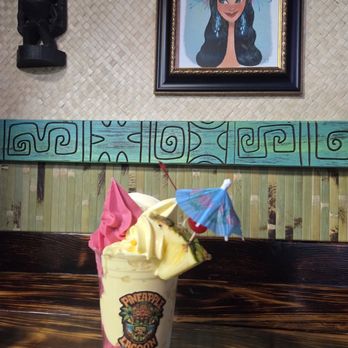 Pineapple Lagoon - Pineapple, pomegranate, and mango flavor - Ice Cream & Frozen Yogurt Near Me - Garden Grove, California