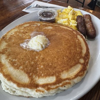 Las Mañanitas - Pancakes, scrambled eggs, and sausages. - Mexican Near Me - Clovis, California