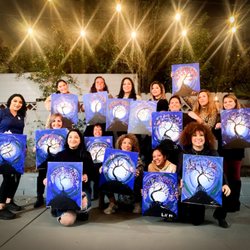 Paint Me a Party - Another #ladies #night in at #home #painting #party #moms #love #wine and #margaritas #sangria #sip