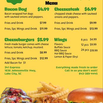 341 Express - Menu - Gas Stations Near Me - Lake City, South Carolina 341 Express - Menu - Gas Stations Near Me - Lake City, South Carolina