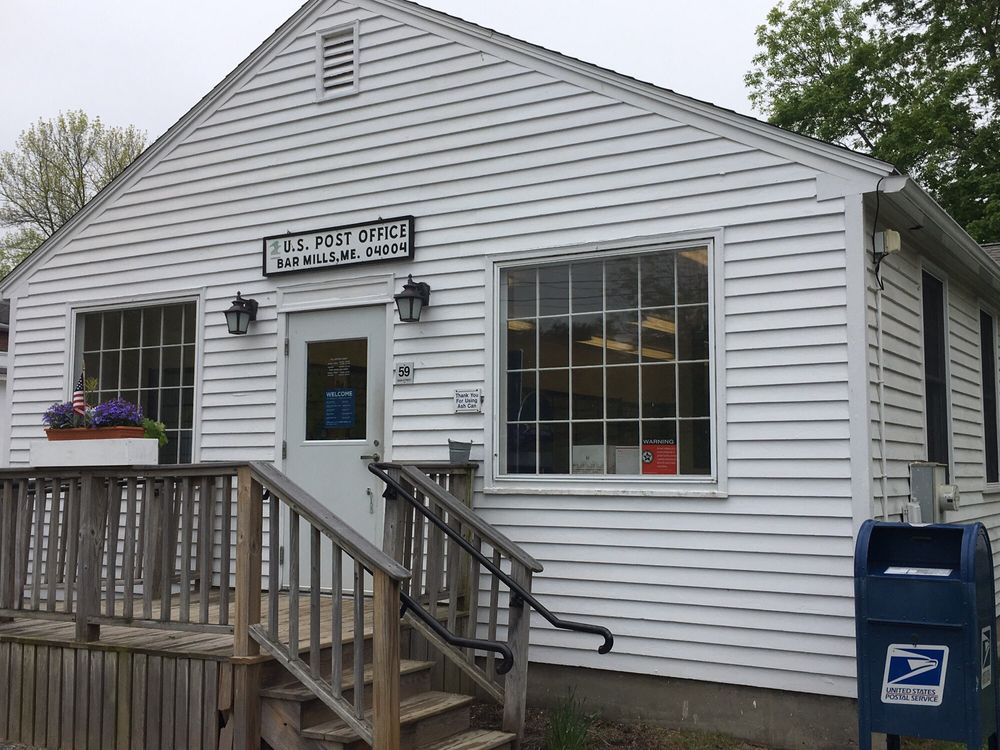 US POST OFFICE Updated August 2024 59 Main St, Bar Mills, Maine Post Offices Phone