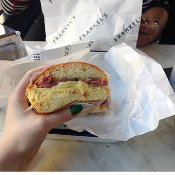 Frankel's Delicatessen - Pastrami, Egg, & Cheese (I asked for less meat) - Delis Near Me - Brooklyn, New York