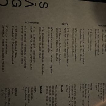 SAGO - Drink menu - Cocktail Bars Near Me - Encinitas, California SAGO - Drink menu - Cocktail Bars Near Me - Encinitas, California