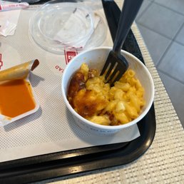 Chick Fil A has the best Mac and cheese from a fast food restaurant hands down Chick Fil A has the best Mac and cheese from a fast food restaurant hands down