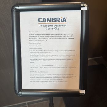 Cambria Hotel - Hotels Near Me - Philadelphia, Pennsylvania